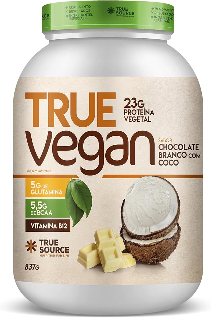 True Source True Vegan Vegetable Protein White Chocolate with Coconut 837g